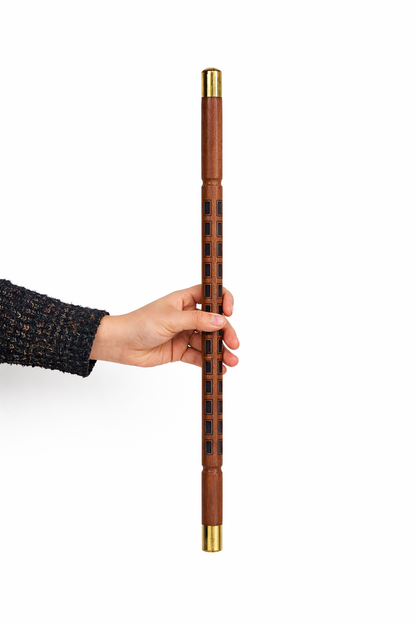 Pure Sheesham Wood Police Baton with Brass Tips