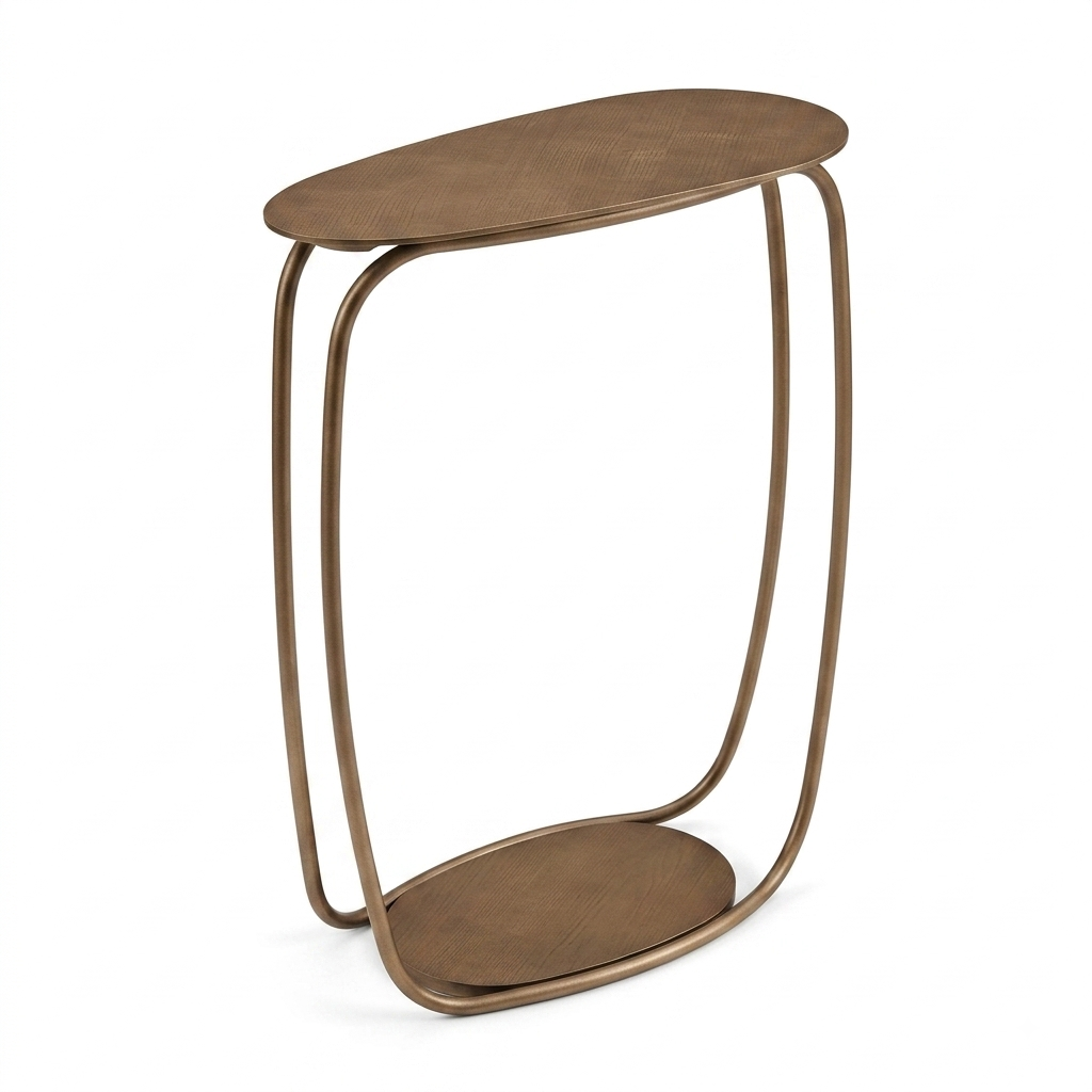 antique-gold-iron-aluminium-2-tier-side-table-modern-oval-accent-table-20-x-15-inch-top-24-inch-height-living-room-bedroom-table